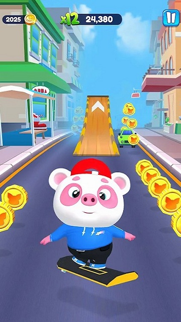 小猪熊猫跑酷手机游戏(Panda Run)