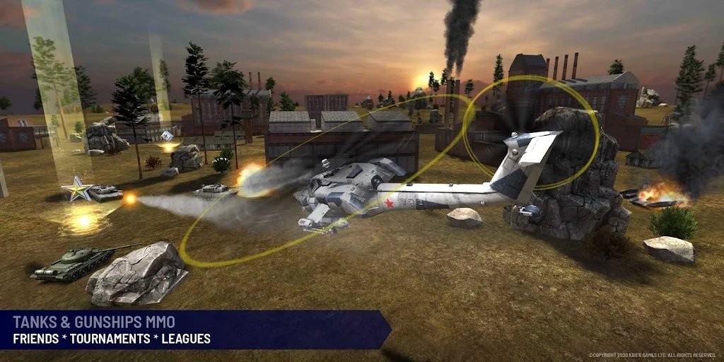 战争坦克vs武装直升机游戏