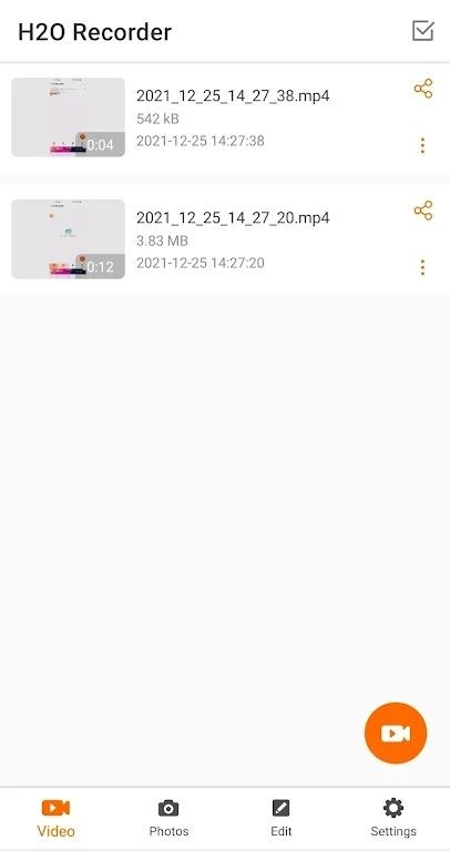 h2o录像机app(h2o recorder)