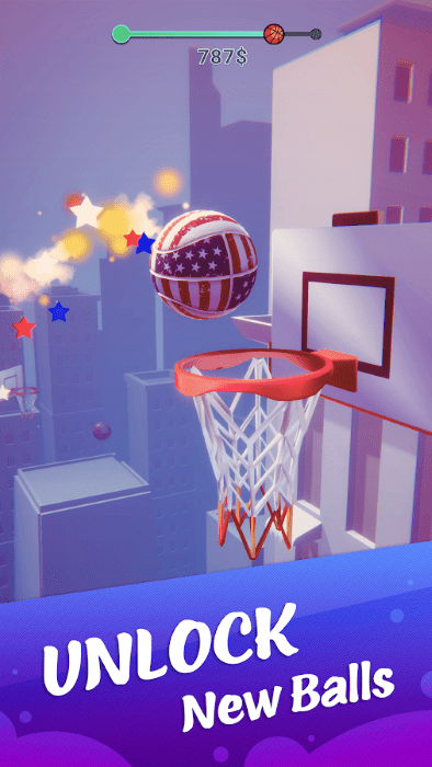 彩色扣篮3d游戏(color dunk 3d)